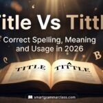 Title vs Tittle