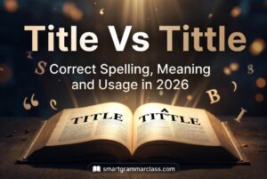 Title vs Tittle