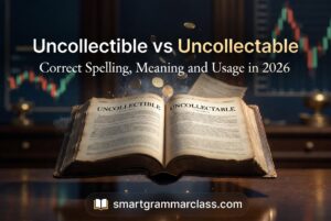 Uncollectible vs Uncollectable