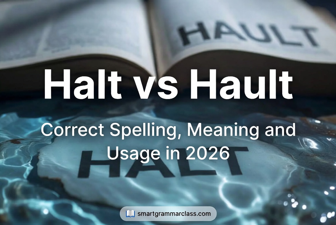 Halt Vs Hault