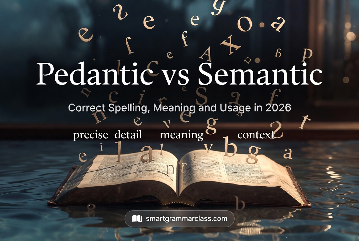 Pedantic Vs Semantic