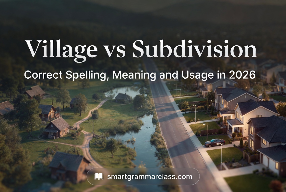 Village Vs Subdivision